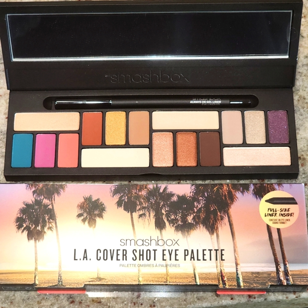 BNIB》Smashbox ☆ L.A. Cover Shot Eyeshadow Palette with FREE Gel Eye Liner